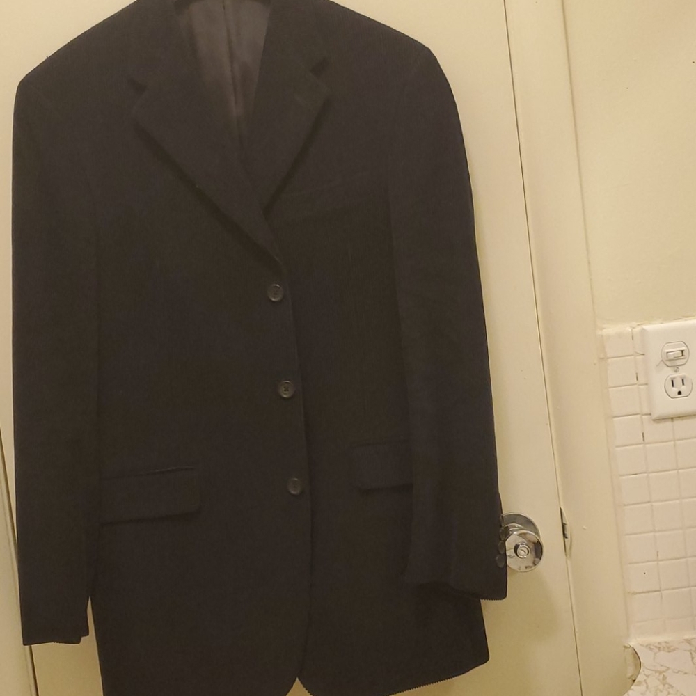 Men's Navy Corduroy Blazer